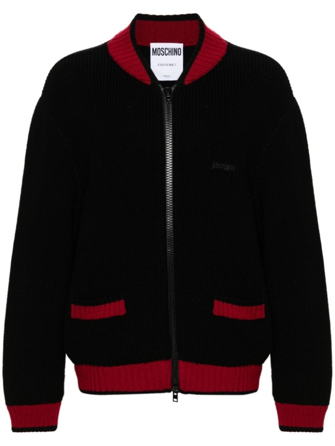 

Moschino кардиган с аппликацией логотипа, черный