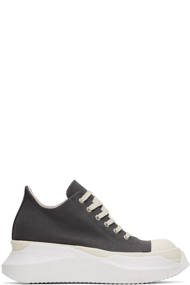 

Серые голливудские абстрактные низкие кроссовки Rick Owens DRKSHDW