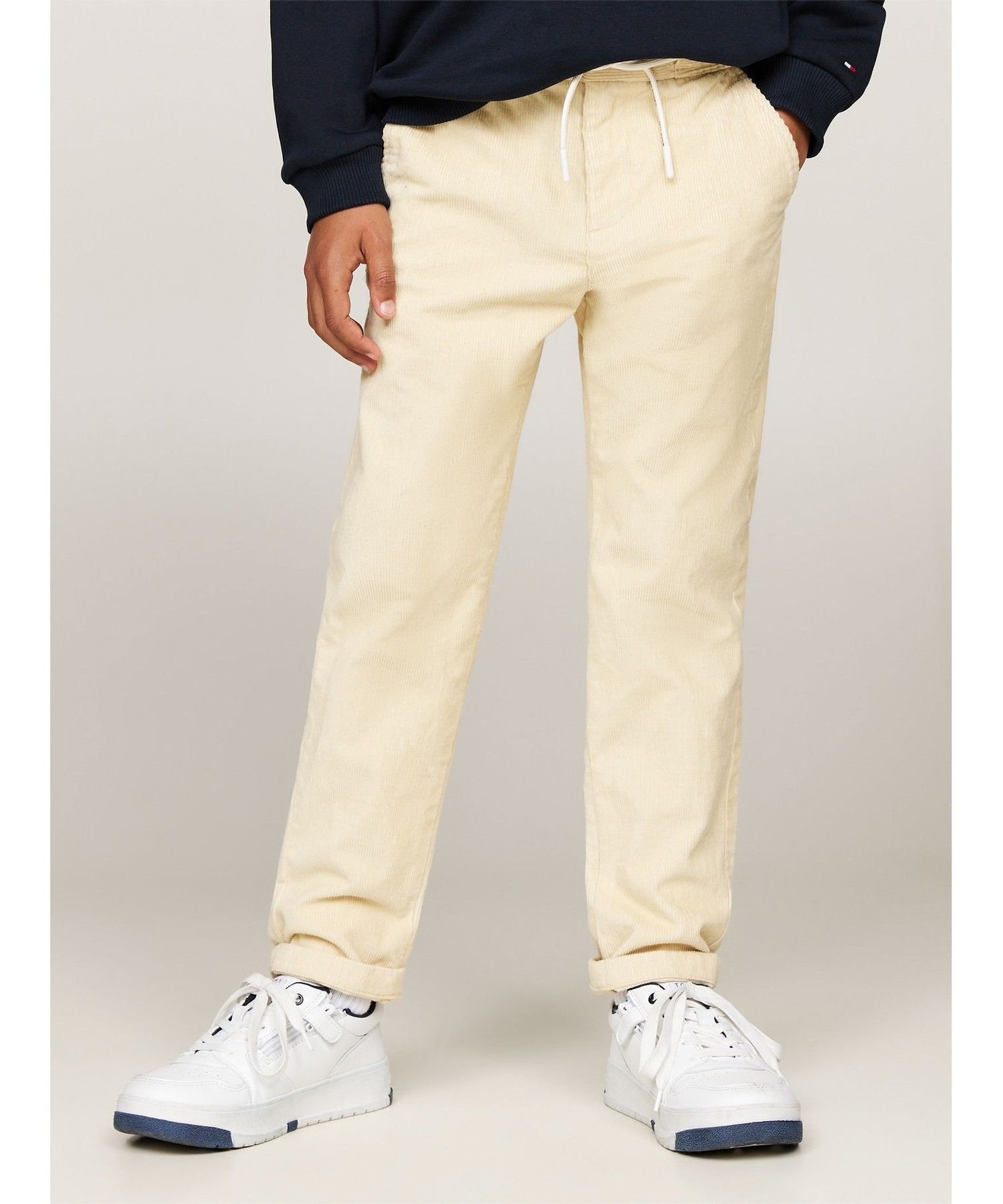 Вельветовые брюки для мальчиков от Томми Хилфигера Tommy Hilfiger, ivory