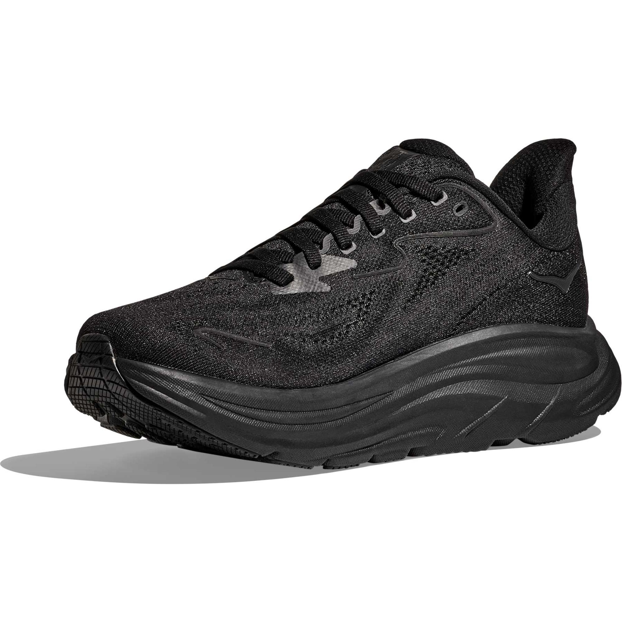 Мужские беговые кроссовки Clifton 10 HOKA, Black/Black — фото 4