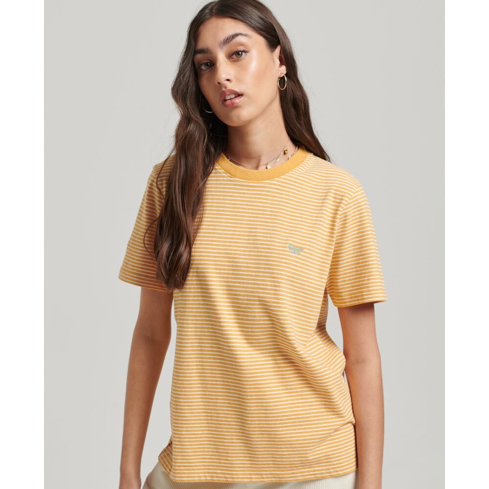

Футболка Superdry Vintage Logo Emb Stripe, желтый