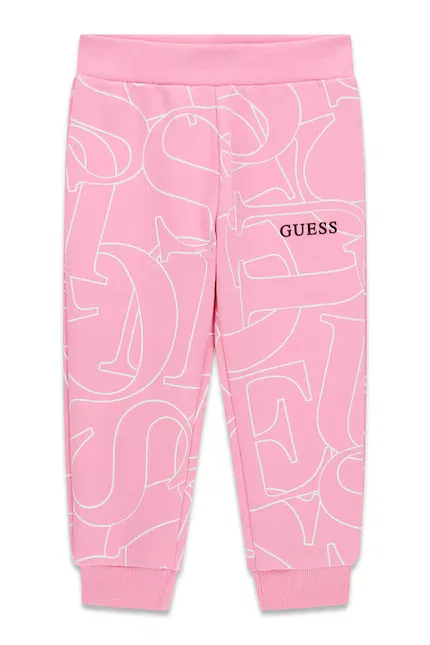 Спортивные штаны детские свободный крой Guess, розовый
