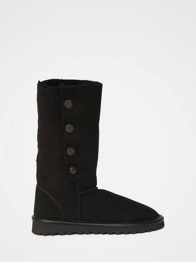 Popper Sheepskin Calf Boots Celtic & Co., Black