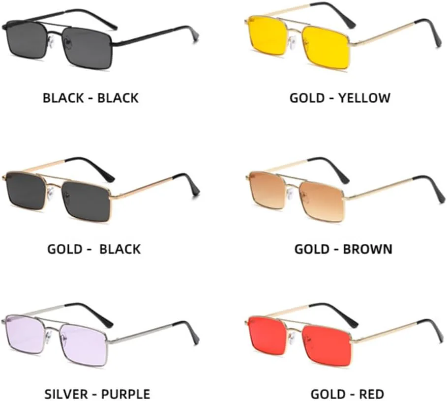 

Солнцезащитные очки с защитой UV400 | Металлическая оправа с двойными дужками | Для женщин и мужчин | Для занятий спортом на открытом воздухе и вождения DSVIGF, Black