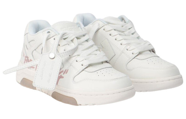 Кроссовки out of office low-top for walking sneaker 'white pink' Off-White, белый — фото 2