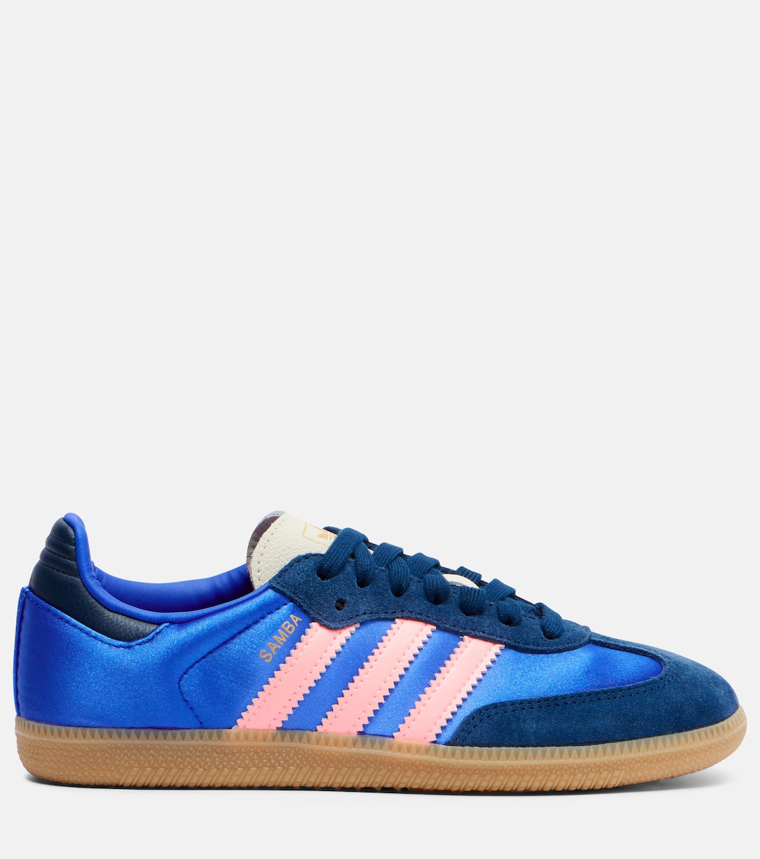 Кроссовки Samba OG с отделкой из замши Adidas, Lucid Blue/Night Indigo/Gum 3 — фото 4