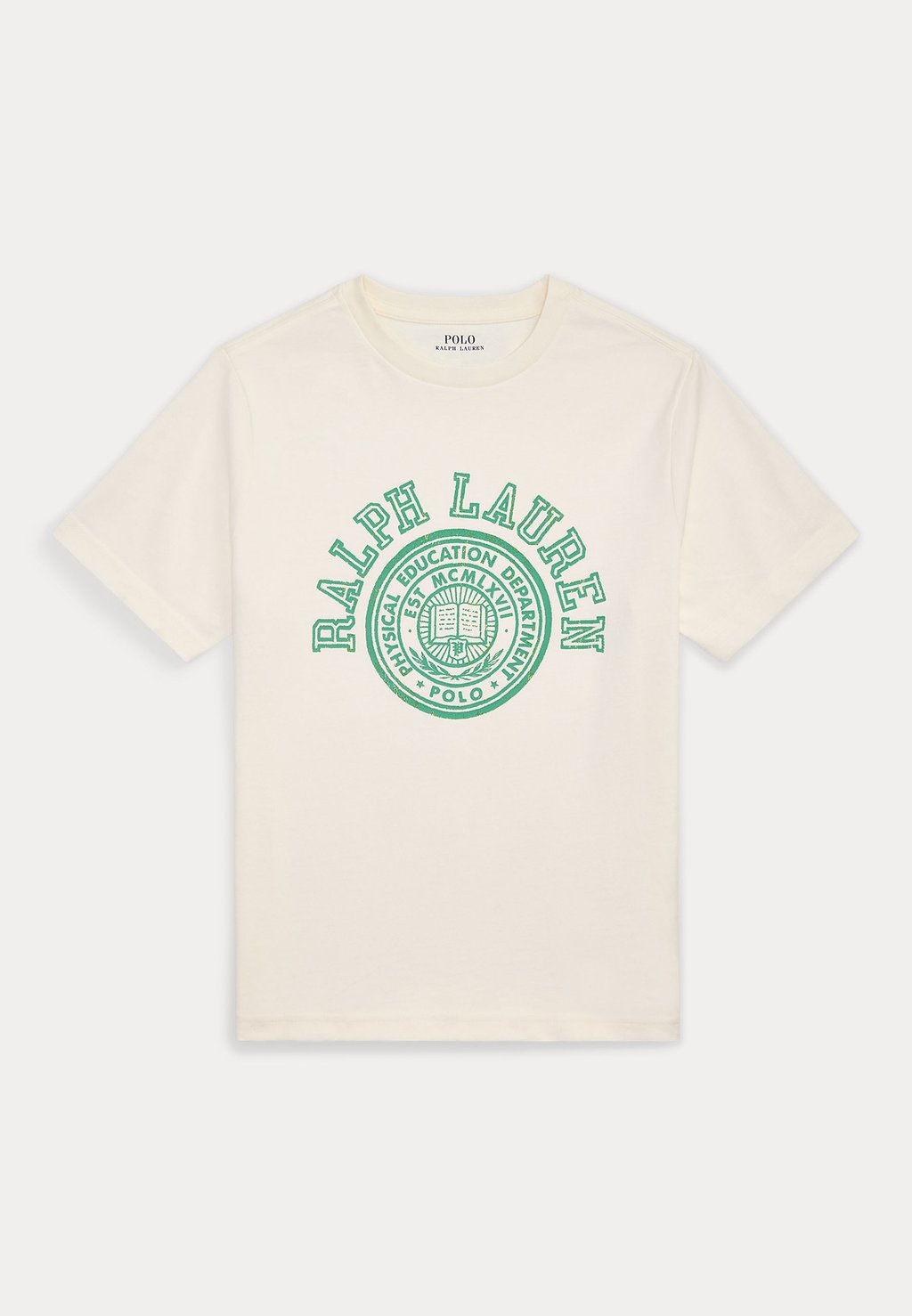 

Рубашка с принтом LOGO COTTON JERSEY T-SHIRT Polo Ralph Lauren, синий