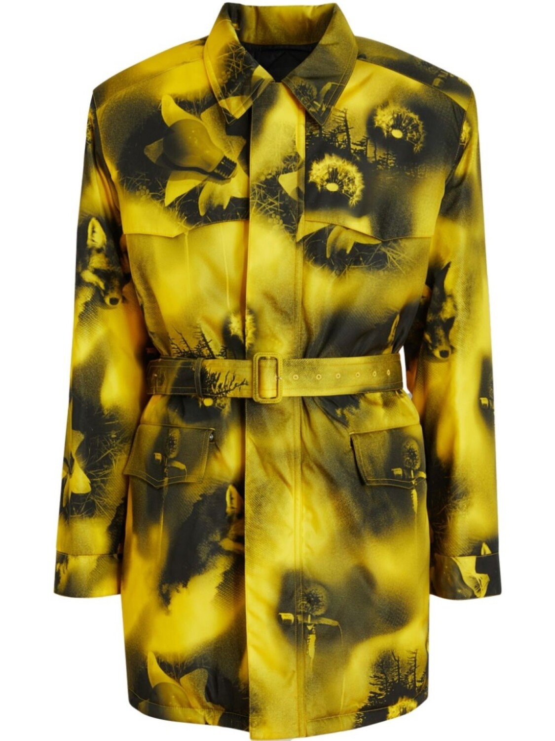 

Тренчкот Re-Nylon Prada, желтый