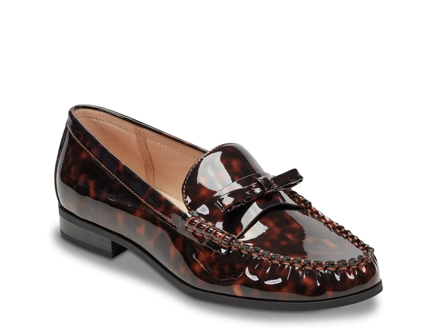 Лоферы Bandolino Layne Loafer, Black/Brown Tortoise Shell Print