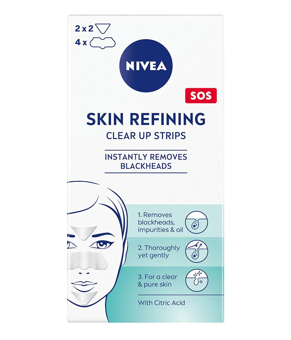 Очищающие полоски для лица «Clear-Up» от NIVEA, 6 шт. Nivea