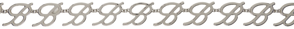 

Серебряный ремень-цепочка с логотипом Blumarine
