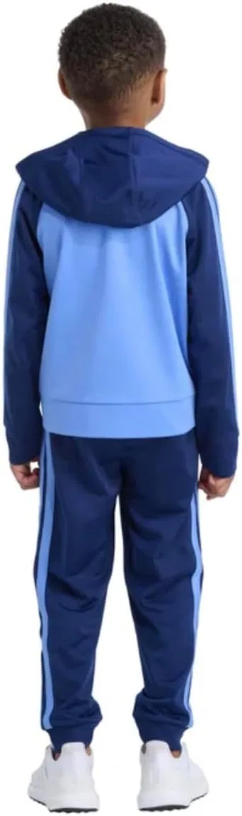 Детский спортивный костюм adidas, куртка и брюки, синий — фото 3
