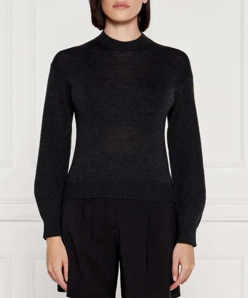 

Шерстяной свитер Slim fit Mm, черный