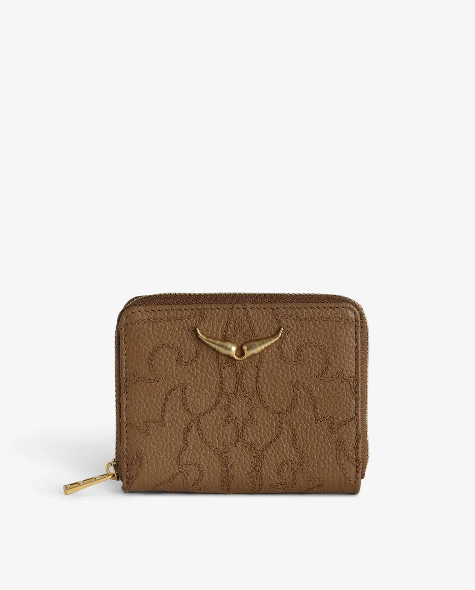 

Мини-кошелек ZV для женщин коричневого цвета Zadig & Voltaire