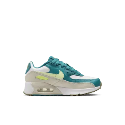 Кроссовки Nike Air Max 90 LTR PS, бирюзовый/белый/бежевый — фото 3