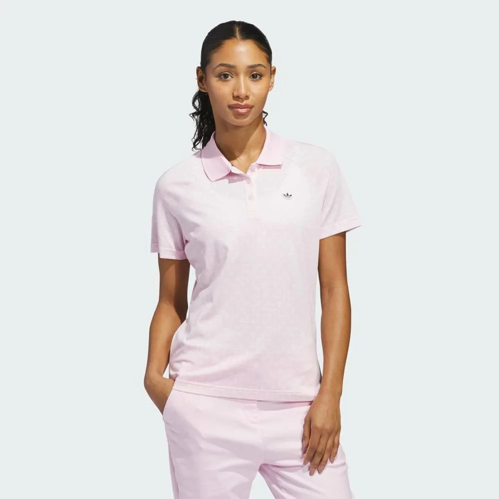 Футболка-поло Originals с логотипом Trefoil по всей поверхности Adidas, pink