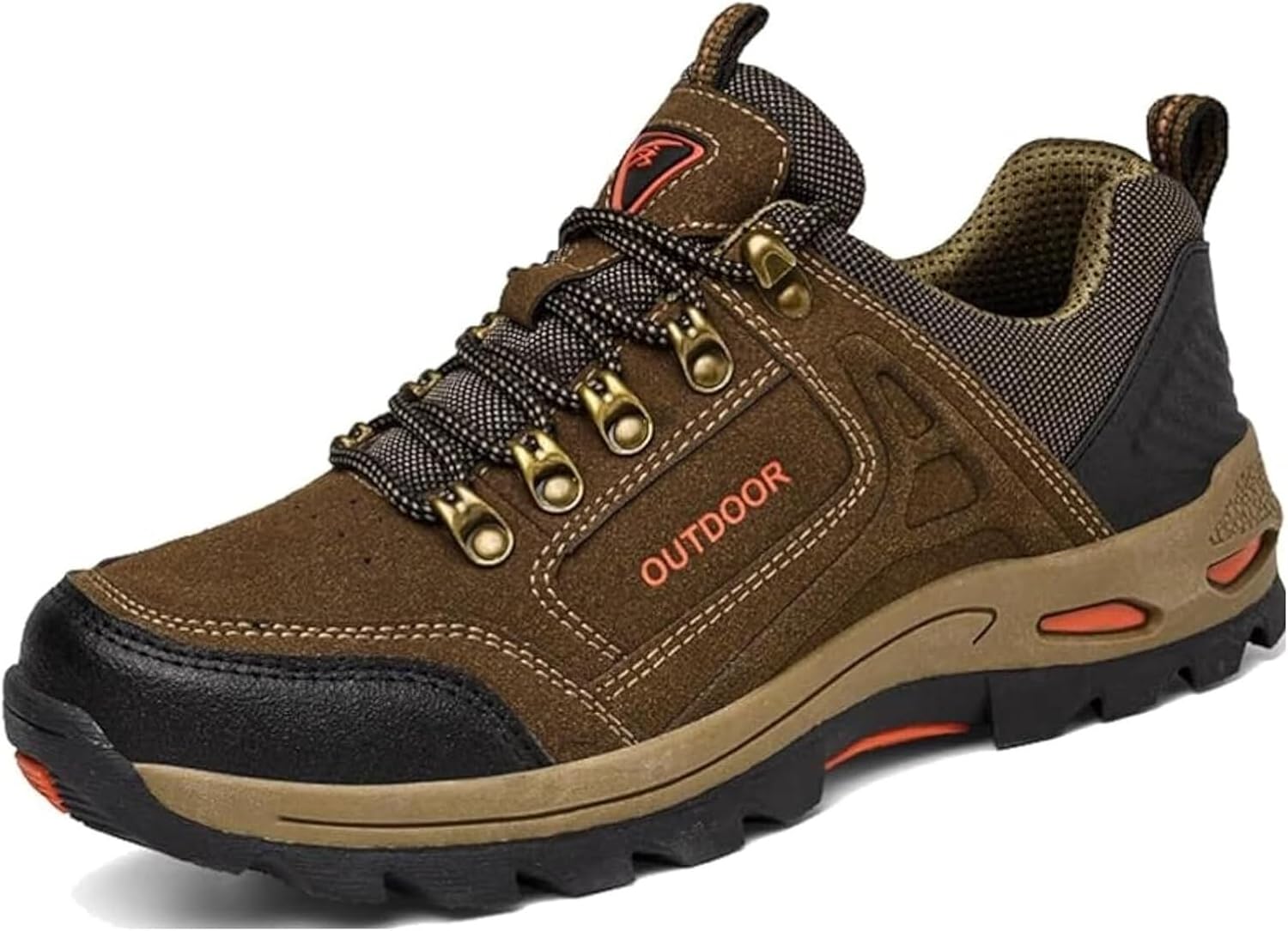 

Мужские удобные широкие кроссовки без шнурков для прогулок, походов и спорта, дышащие, противоскользящие, водонепроницаемые, для бега на улице Generic, хаки