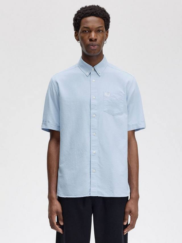 

Хлопковая оксфордская рубашка Regular Fit Fred Perry, Light Blue