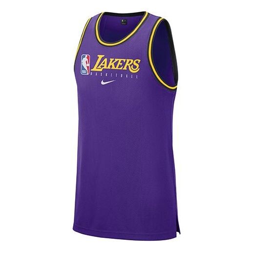 

Футболка nba dri fit los angeles lakers sports basketball jersey zhilet purple Nike, фиолетовый