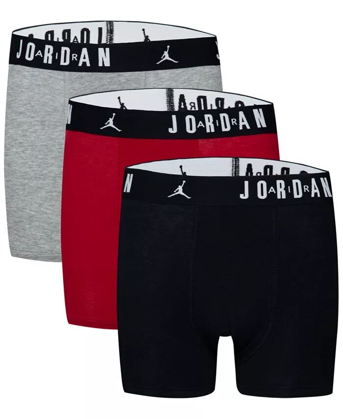 

Трусики-боксеры с хлопковым сердечником Big Boys Flight Dri-Fit, набор из 3 шт Jordan, мультиколор