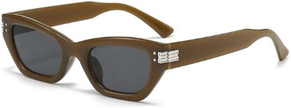 

Солнцезащитные очки «Кошачий глаз», стильные солнцезащитные очки в форме треугольника и бабочки, модные солнцезащитные очки с защитой от УФ-излучения sundry goods, C2 Jelly Green Black Gray Flakes