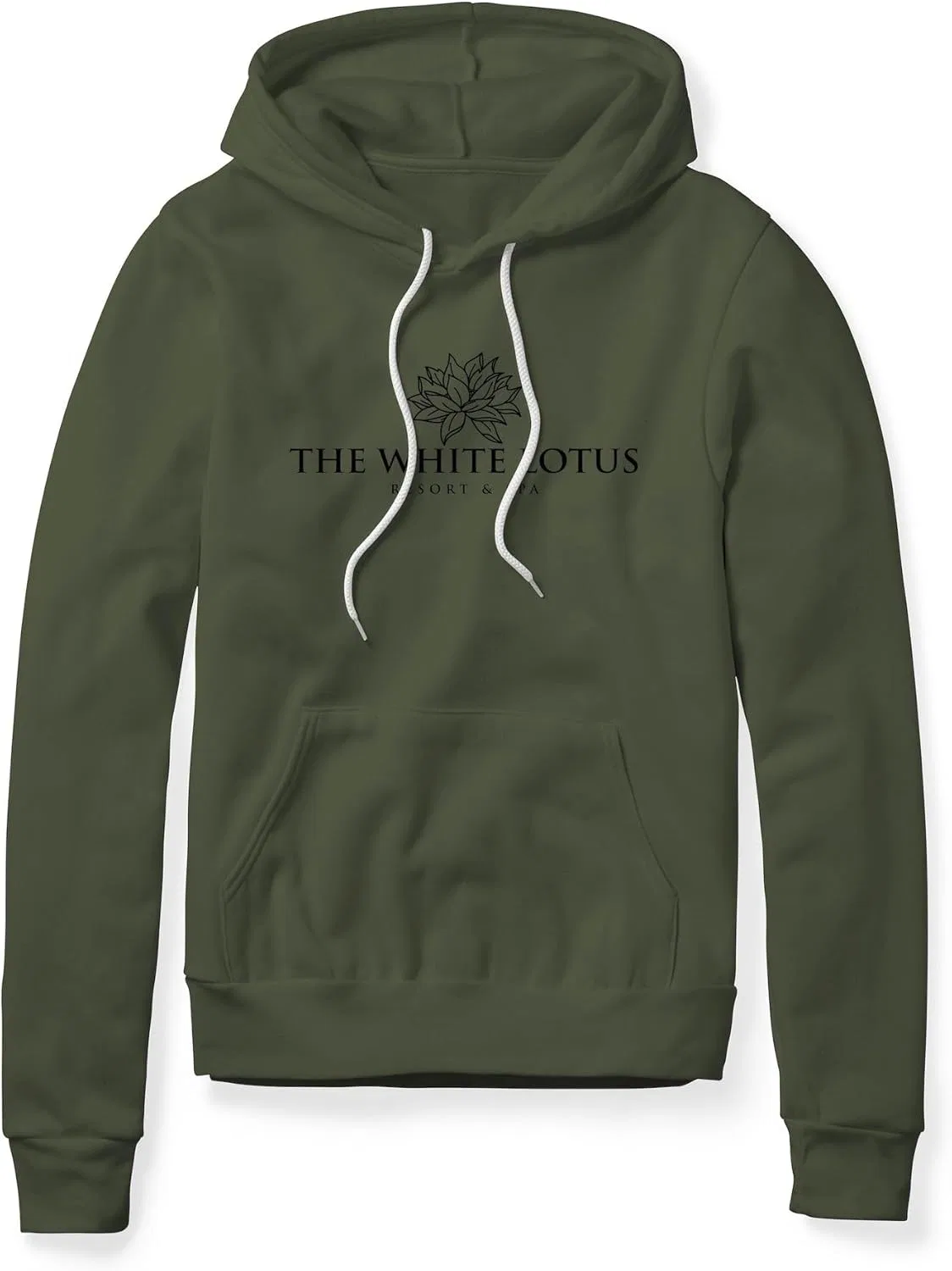 Флисовая худи White Lotus, военно-оливковый