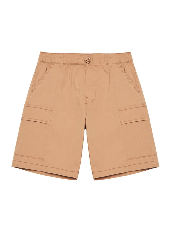 

Шорты из ткани обычного кроя 4L2VC9046 United Colors Of Benetton, бежевый
