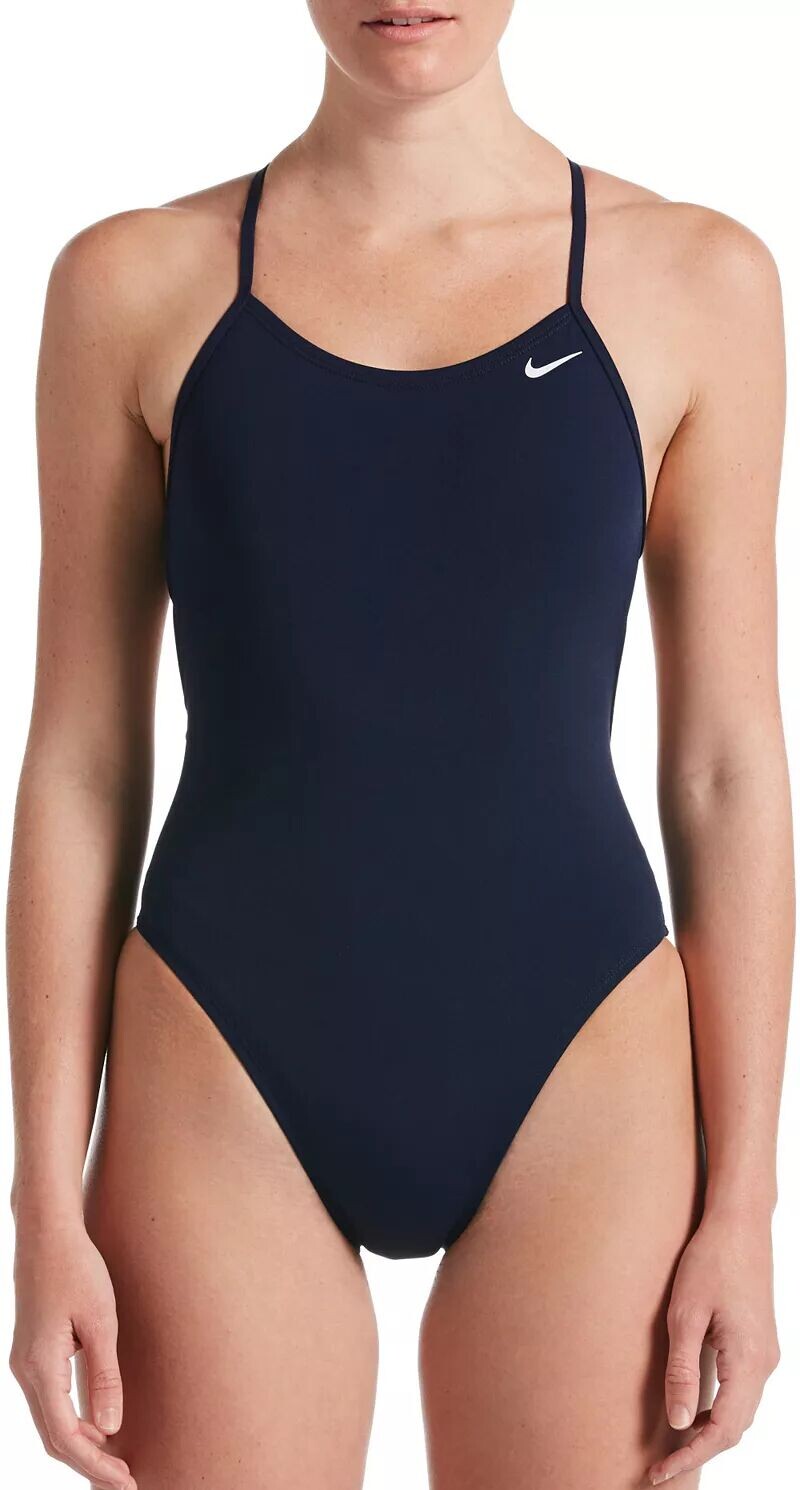 

Женский цельный купальник на шнуровке с завязкой на спине Nike HydraStrong