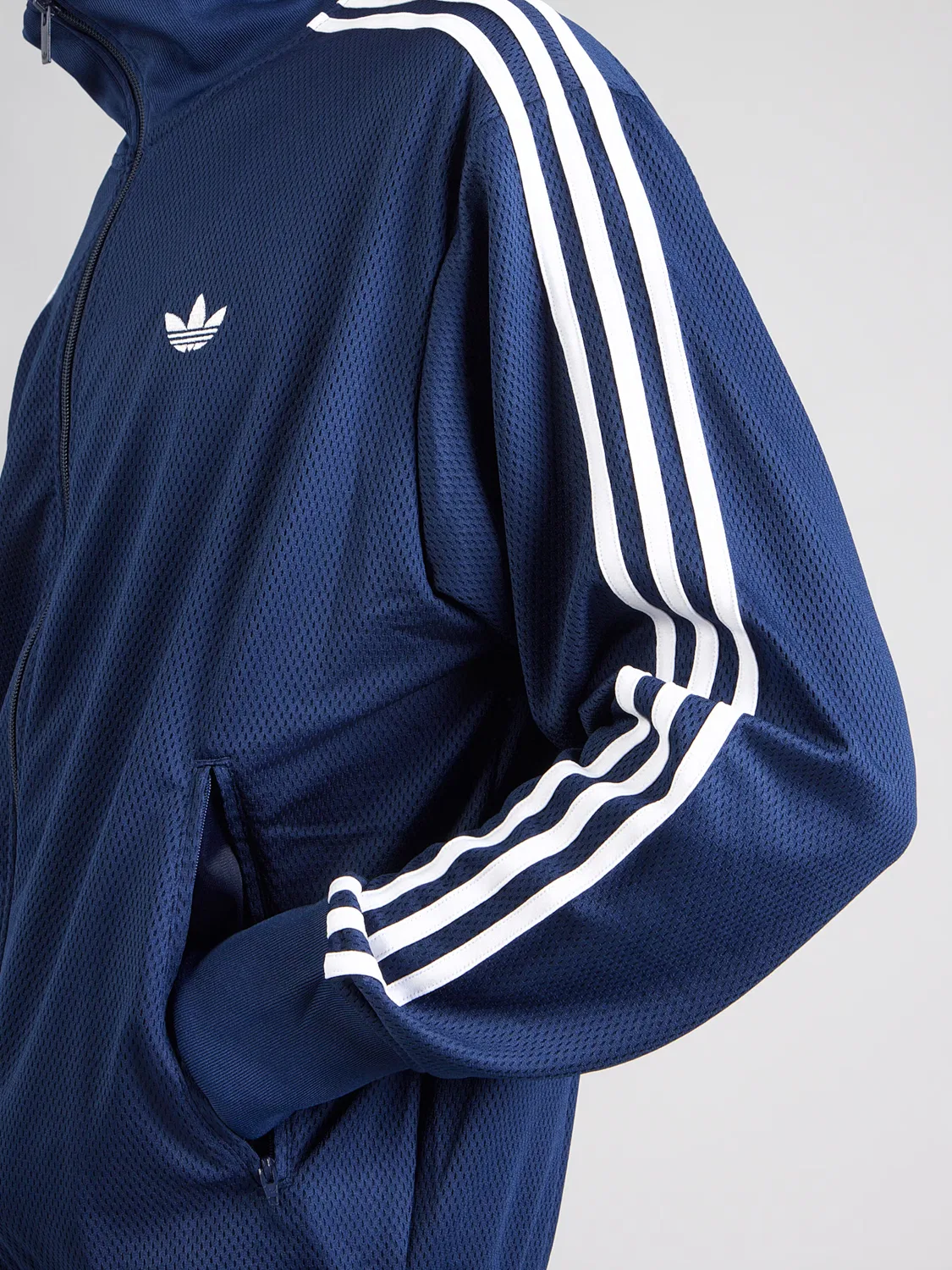 Толстовка на молнии Adidas Originals FIREBIRD темно-синего цвета — фото 2