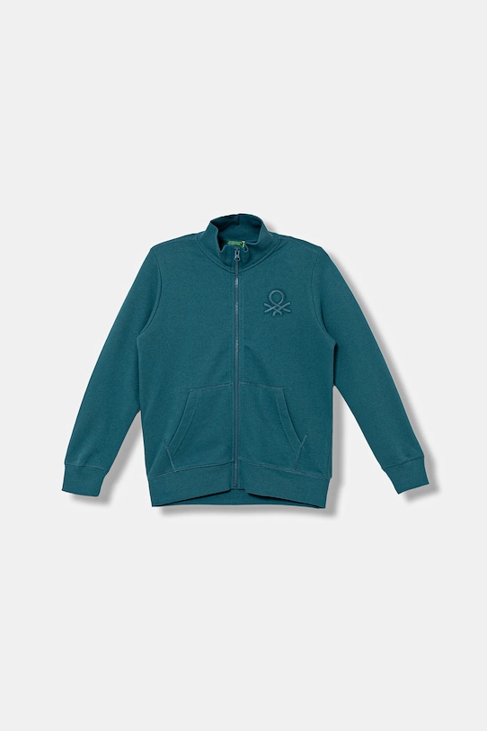 

Детская хлопковая толстовка United Colors Of Benetton, бирюзовый