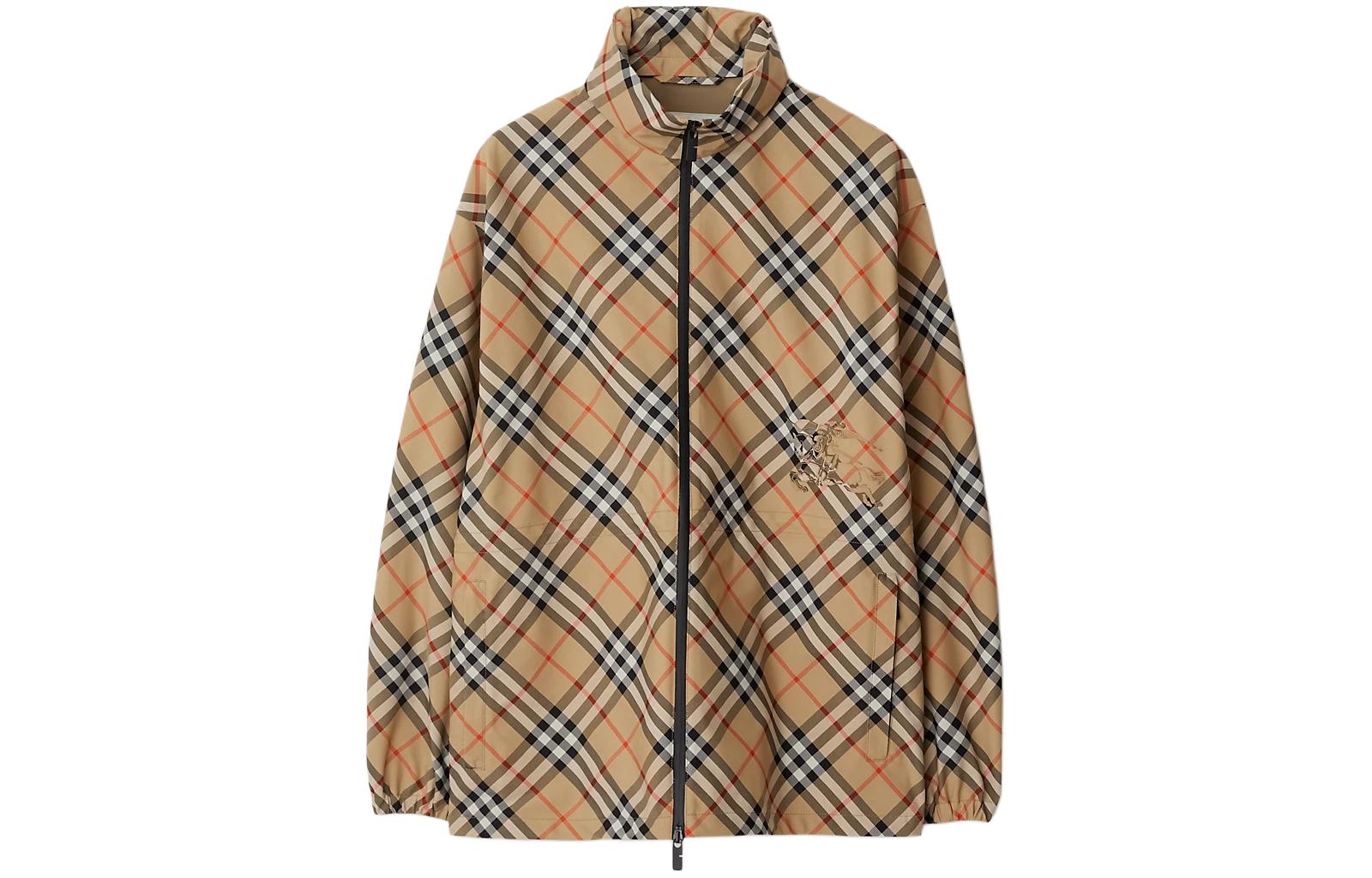 Куртка Burberry Винтажная в клетку из твила, Sand — фото 3