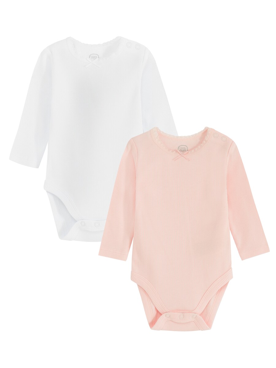 

Комбинезон/боди Cool Club, пастельно-оранжевый/белый