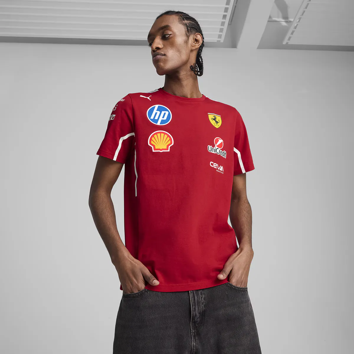 

Мужская футболка Scuderia Ferrari Team Puma, красный