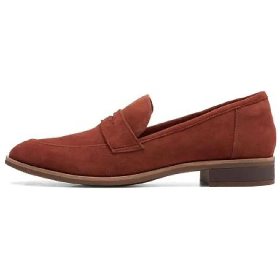 Clarks Лоферы женские коричневые 2,5 см