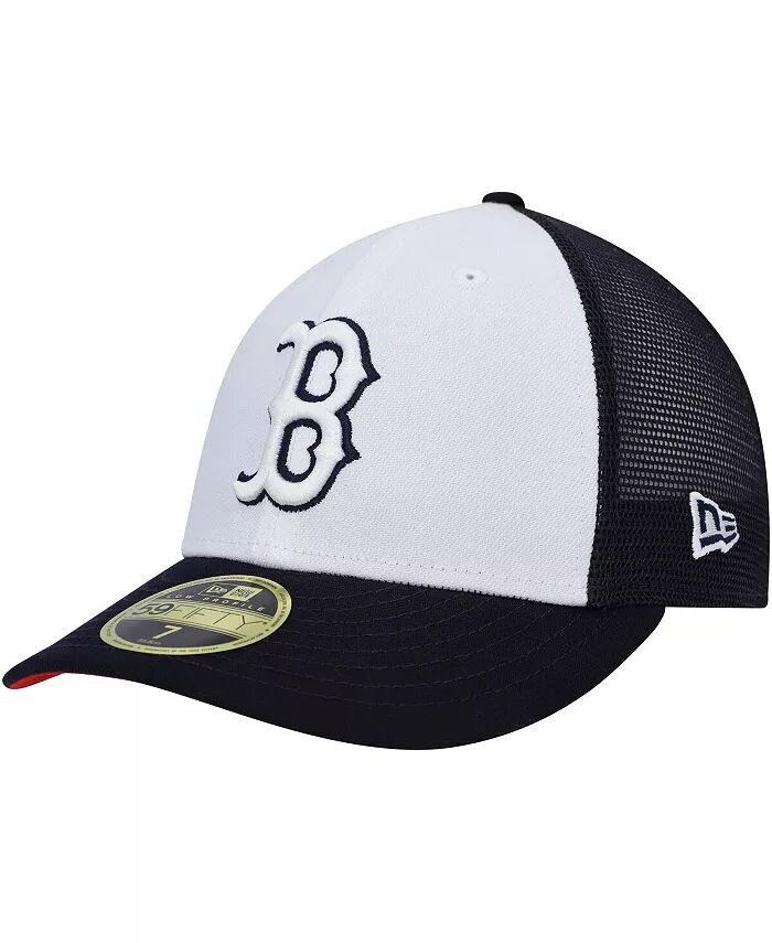

Мужская белая, темно-синяя бейсболка Boston Red Sox 2023 On-Field Batting Practice Low Profile 59FIFTY Fitted Hat New Era