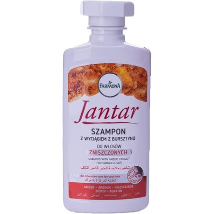 

Jantar Medica Шампунь с экстрактом янтаря для поврежденных волос 330мл, Farmona