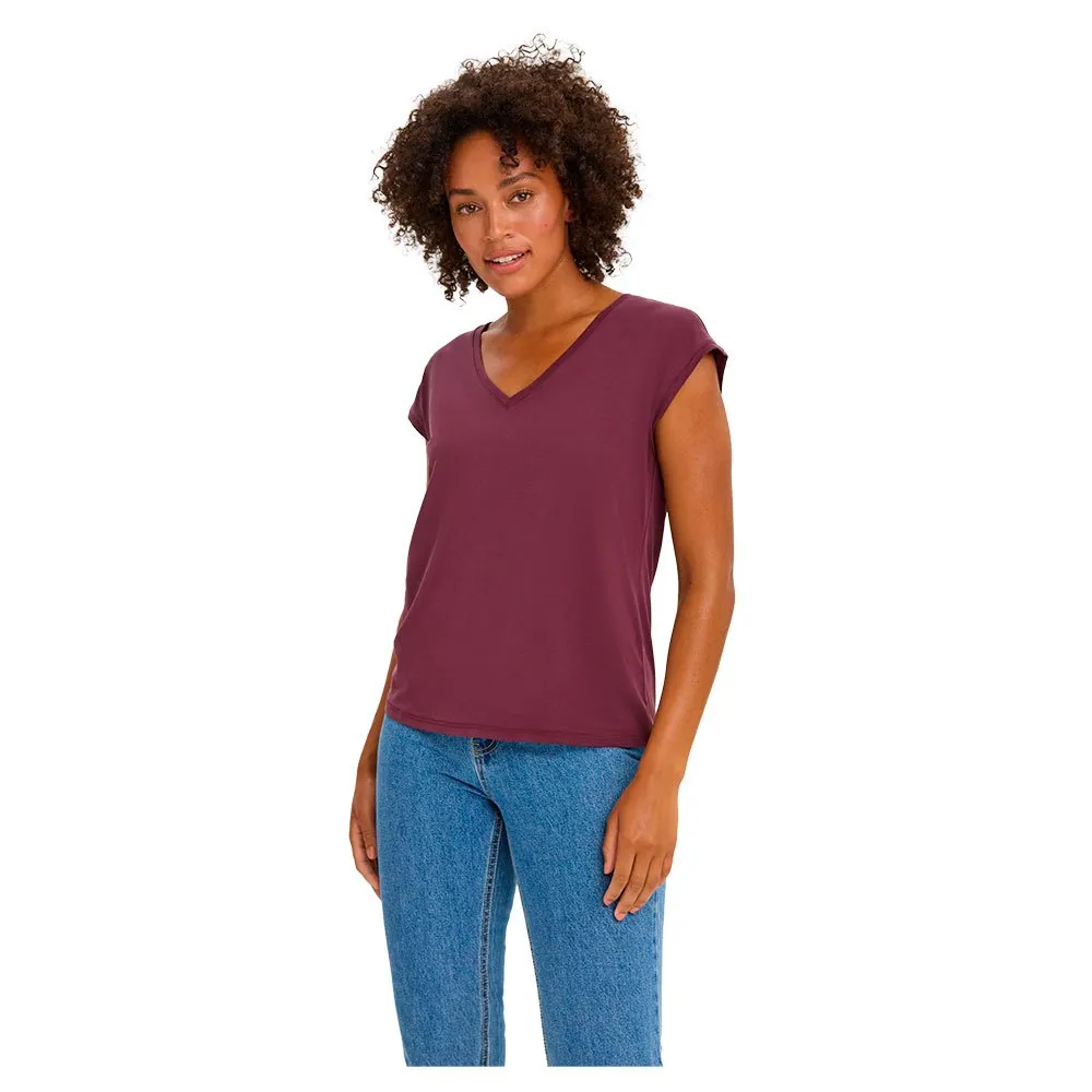 

Футболка Vero Moda Filli short sleeve v neck, фиолетовый