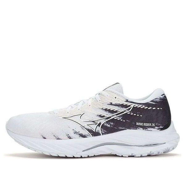 

Кроссовки wave rider 26 'white black' Mizuno, черный