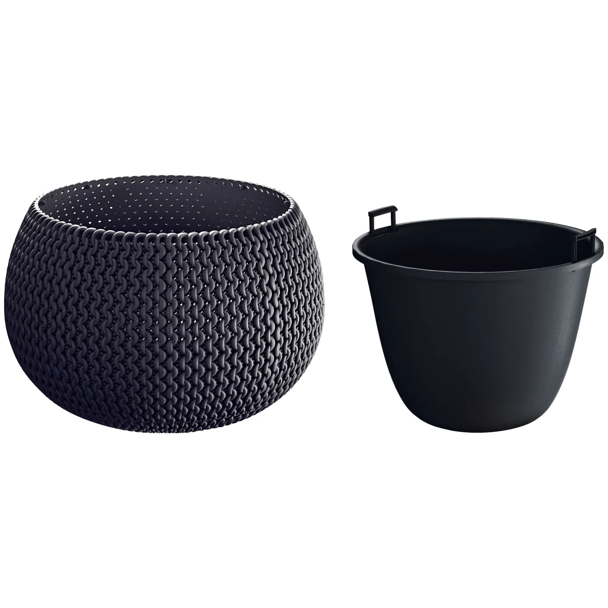 

Горшок для растений Prosperplast «Splofy Bowl», ØxH: 29x19 см, антрацит