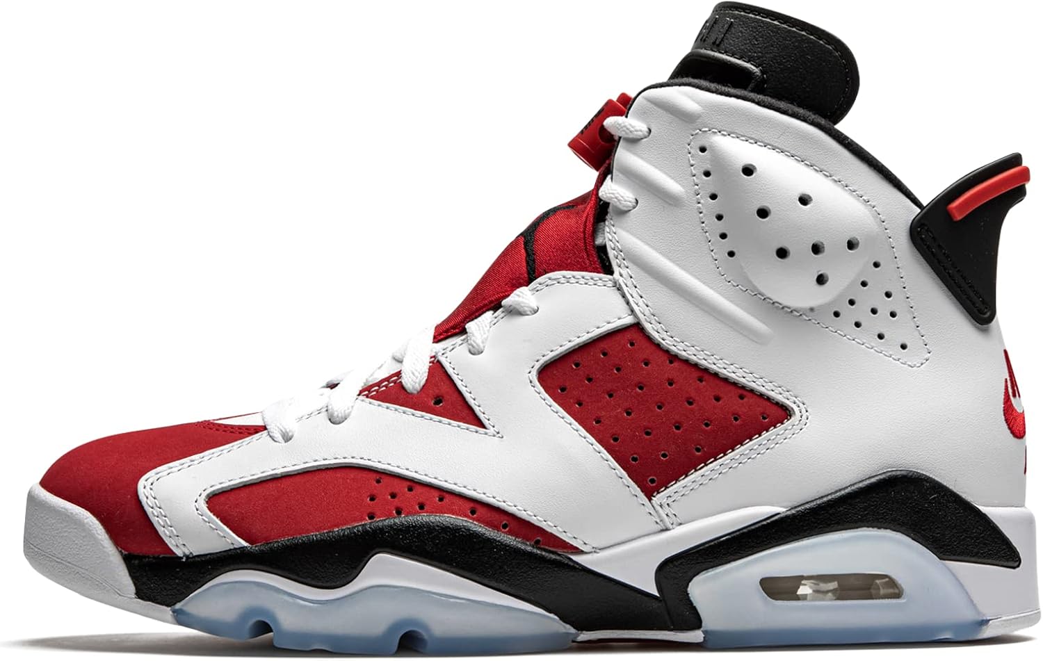 

Мужские кроссовки Jordan 6 Retro Carmine White/Carmine-Black (CT8529 106), белый/черный