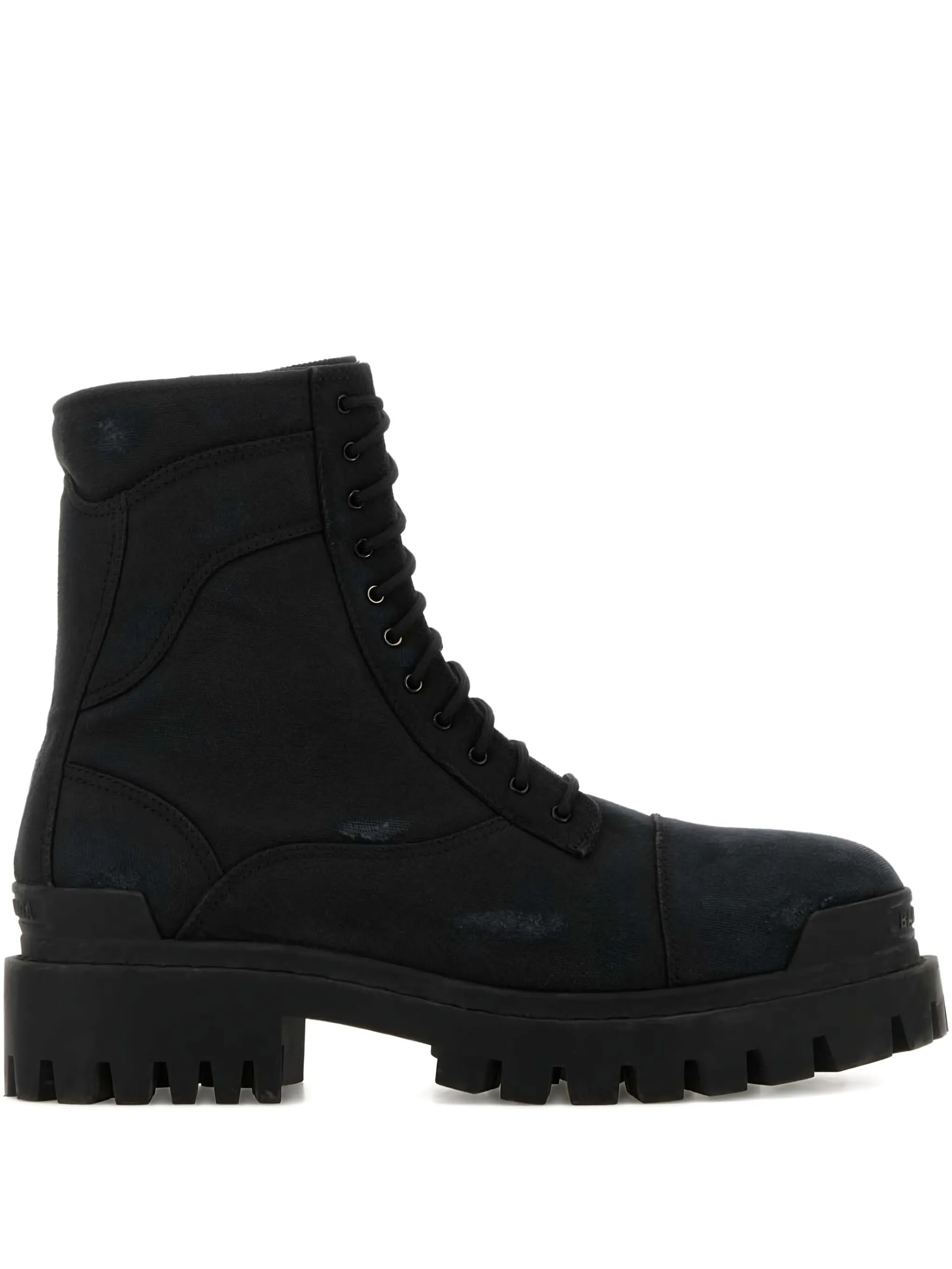 

Ботинки в стиле милитари из канваса Balenciaga, черный