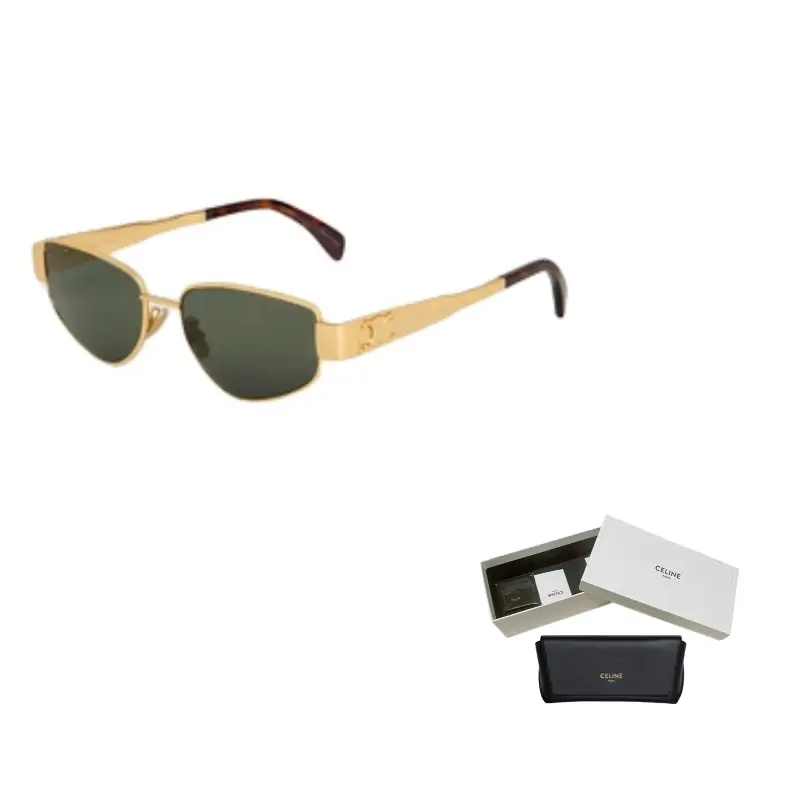 

CELINE Кошачий глаз солнцезащитные очки Frame, Gold