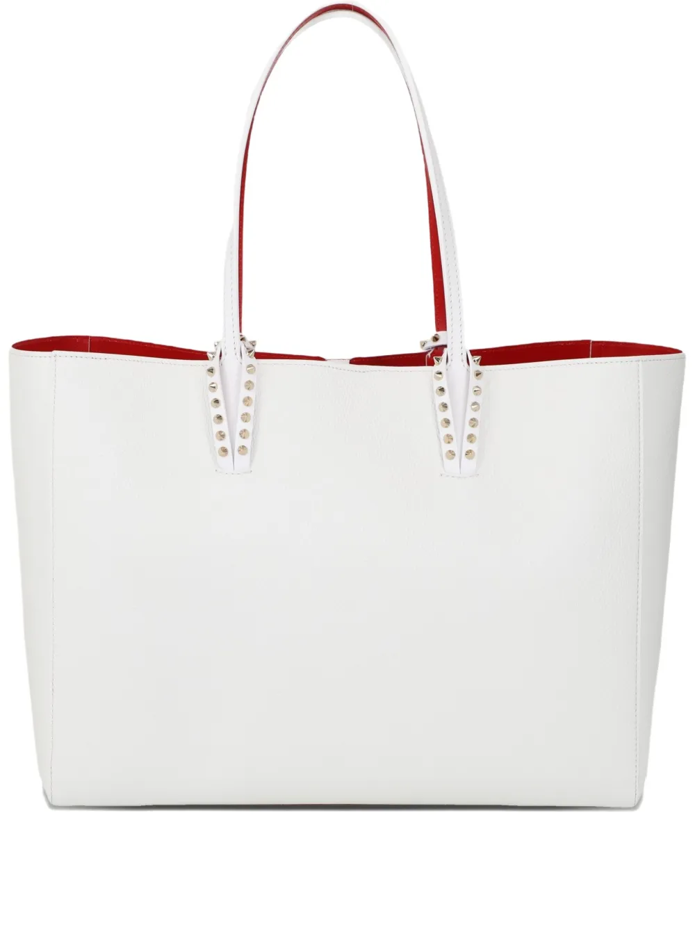 

Сумка-шоппер Cabata с заклепками Christian Louboutin, белый