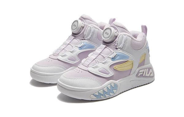 Кроссовки lifestyle high-top basketball shoes 'white pink blue' Fila, белый — фото 3
