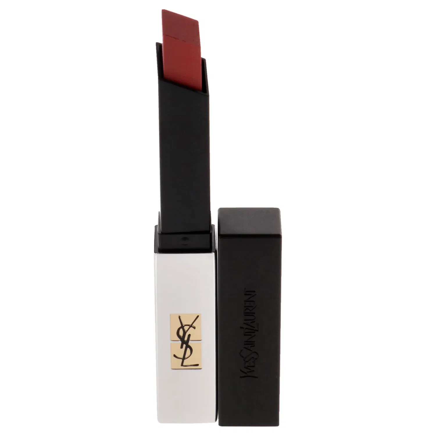 Матовая полупрозрачная помада Rouge Pur Couture The Slim Sheer Matte Lipstick - 112 Raw Rosewood от Yves Saint Laurent для женщин - 0,07 унции — фото 2