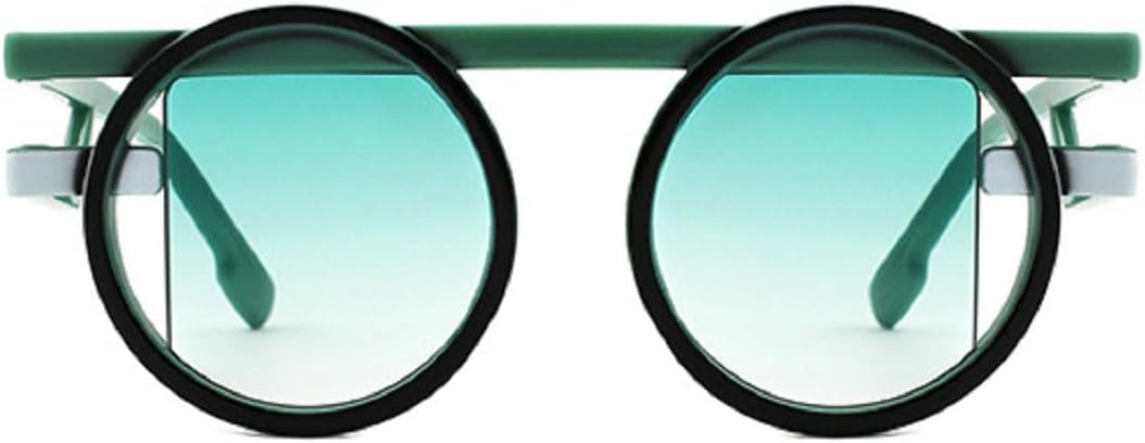 

Круглые солнцезащитные очки для женщин, модные градиентные оттенки, мужские панк-очки, сине-зеленые солнцезащитные очки, очки для активного отдыха и путешествий 1249 Melrose, Green