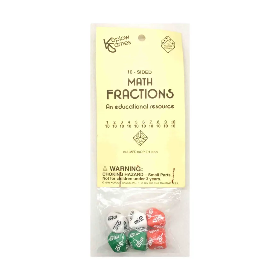 

d10 дробных кубиков (6), Dice - Symbols, Functional & Unique Dice
