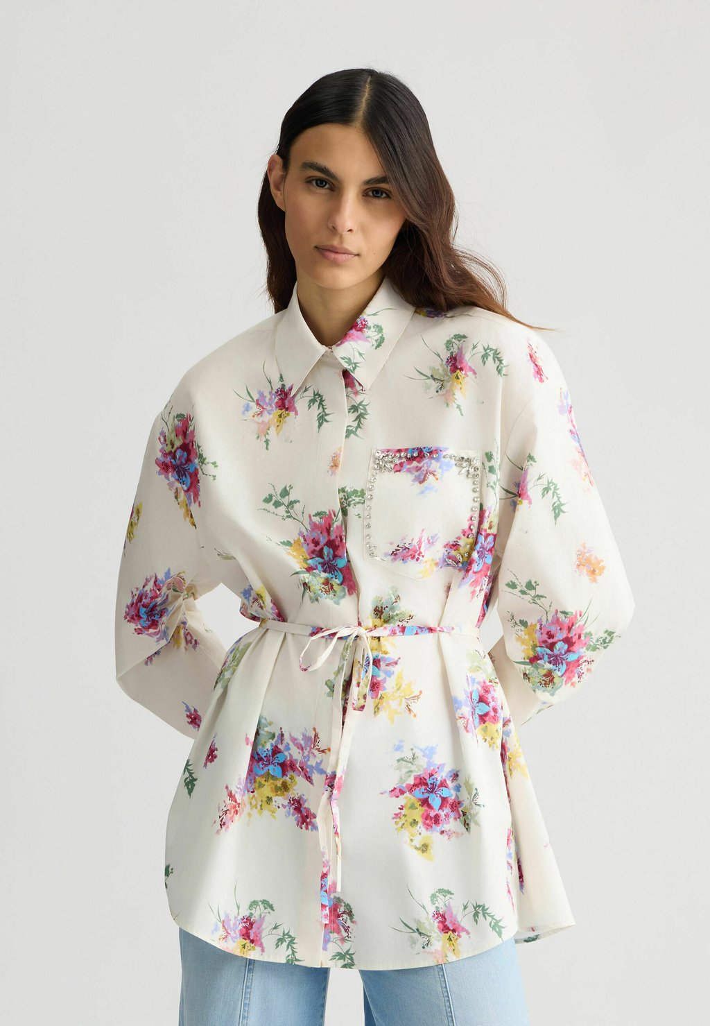 

Блузка на пуговицах PRINTED LIU JO, мультиколор