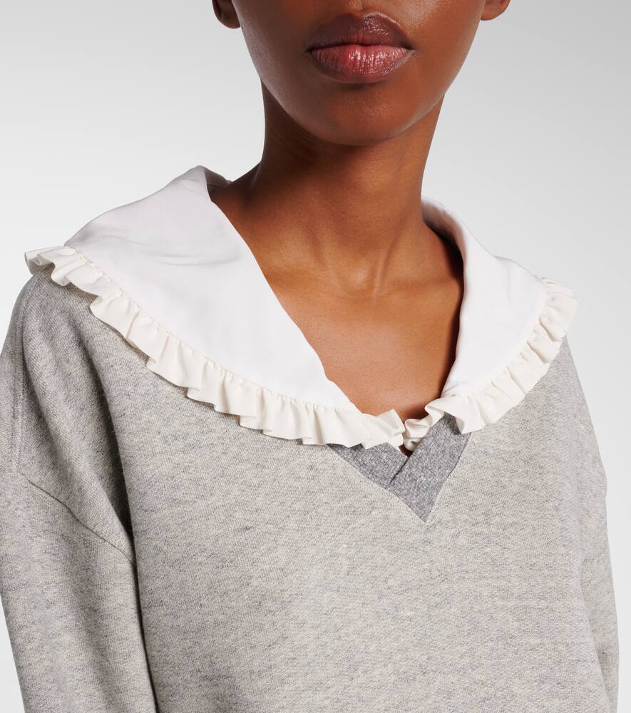 Французская толстовка из хлопковой смеси Chloé, Vapor Grey — фото 4