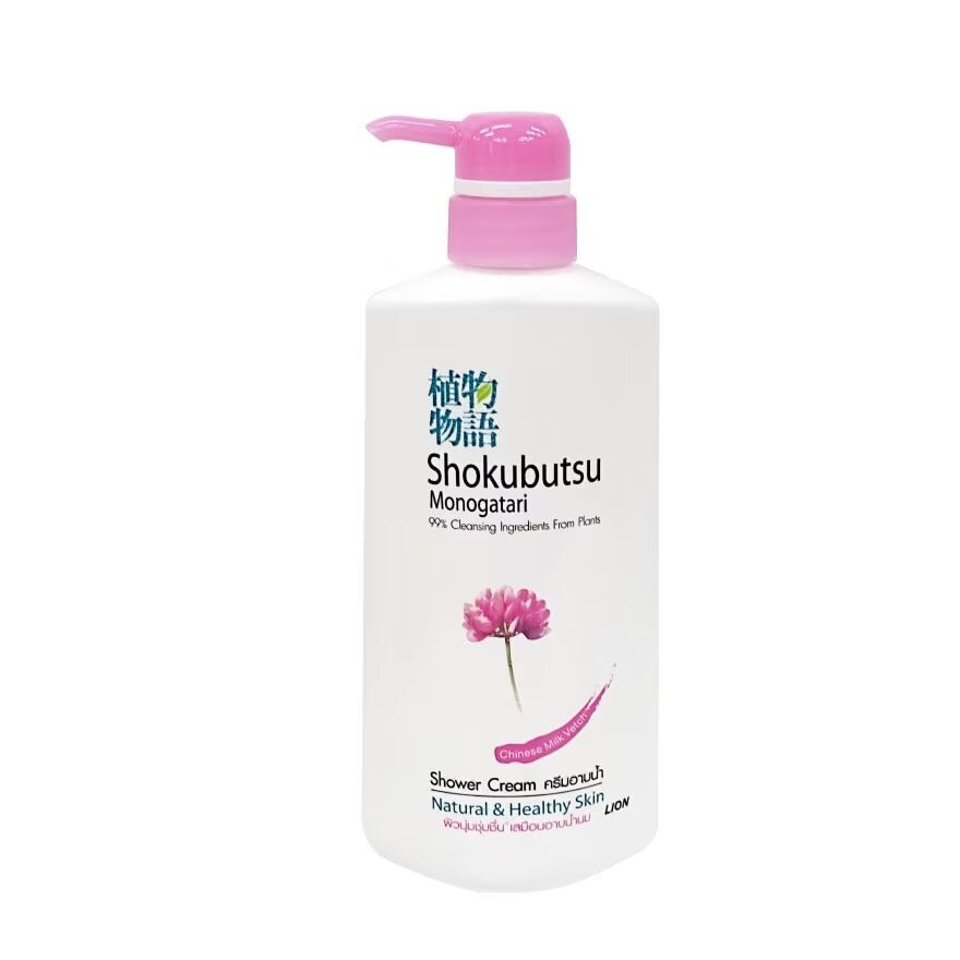 

Shokubutsu Крем для душа Monogatari Китайское молоко Вика 500 мл, Pink